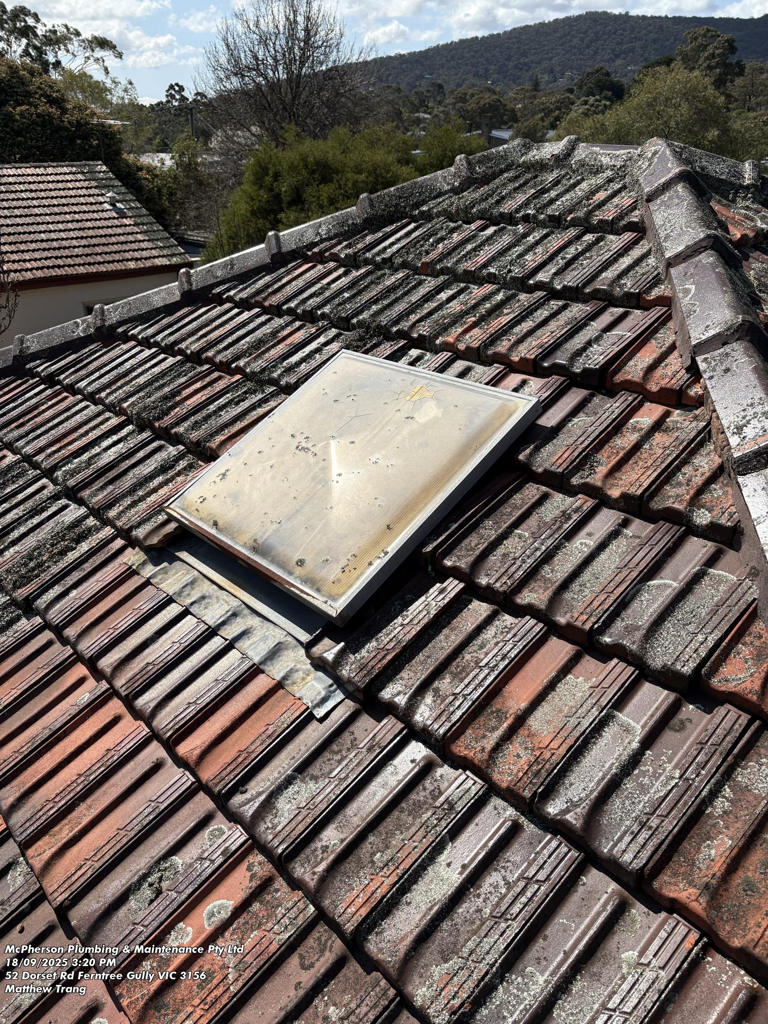 broken skylight
